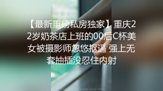 【最新重磅私房独家】重庆22岁奶茶店上班的00后C杯美女被摄影师忽悠抠逼 强上无套抽插没忍住内射