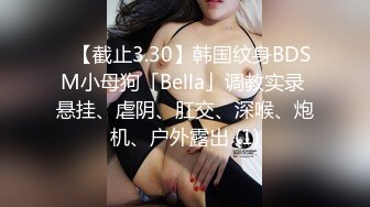 ✨【截止3.30】韩国纹身BDSM小母狗「Bella」调教实录 悬挂、虐阴、肛交、深喉、炮机、户外露出 (1)